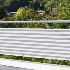 Balkonverkleidung - Balkonumspannung, Sichtschutz, Windschutz, Plane ca. 800g/qm
