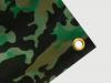 Tarnplane mit Ösen: Gewebeplane, Abdeckplane, Schutzplane Farbe: Oberseite Militär