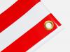 PVC Zeltplane, Festzeltplane, Markise ca. 800g/qm  - Farbe: rot-weiss gestreift,  Gre: 0,80 m x 1,70 m (2. Wahl)