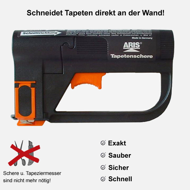 Tapetenschere "ARIS" Elektro Schere, Tapeten Schere