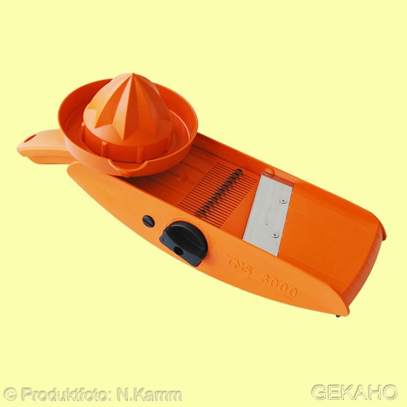 Gemsehobel, Kchenhobel TNS 3000 "all in one" Farbe: orange - orange/schwarz