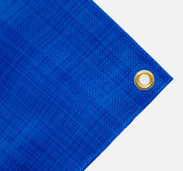 Gewebeplane, PE-Bndchengewebe, ca. 200g/qm, Farbe: blau, Gre: 2,00 x 6,00 m (2. Wahl)