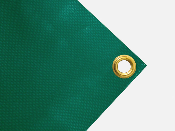 Abdeckplane, Restposten PVC, ca. 600g/qm - Farbe: grün - Größe: 1,50 m x 3,25 m (2. Wahl)