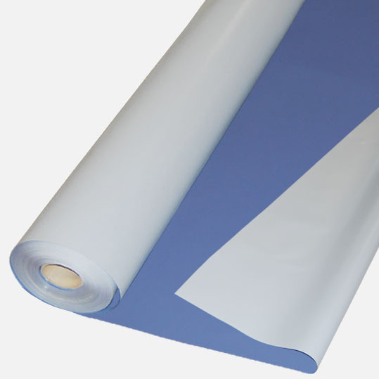 PVC Gewebeplane, LKW Plane ca. 700g/m² Farbe: blau / grau - Meterware: Zuschnitt 2,00 m breit