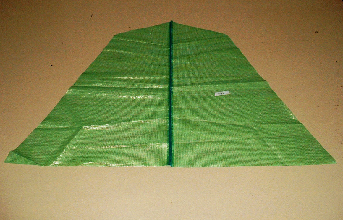 Gewchshausfolie, "Hobby" - Trplane mit Reiverschluss: 2,20 x 2,70 m (2.Wahl)