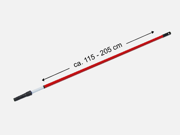 Universalpainter Zubehr: Teleskopstab, Verlngerungsstab, Teleskopstiel, rot-wei